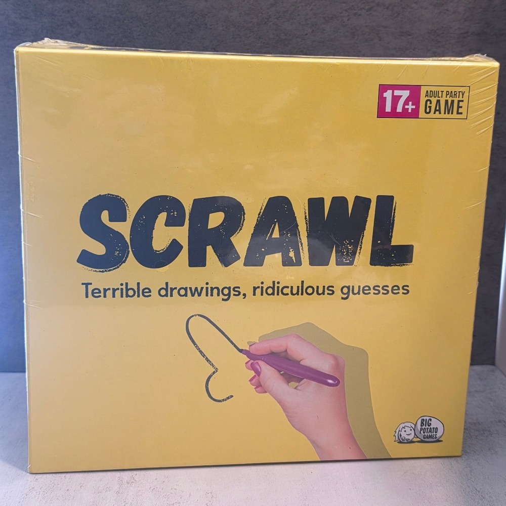 Big Potato Games Scrawl Adult Party Game 17+ Terrible Drawings Guesses